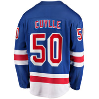 Will Cuylle New York Rangers Hockey Jersey, Blue Breakaway Home Sportswear Jersey Shirt, Long Sleeve Hockey Sweater Jersey, Casual Gift for Men