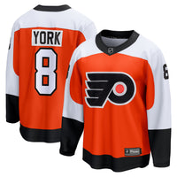 Cam York Philadelphia Flyers Hockey Jersey, Orange Breakaway Sportswear Jersey Shirt, Long Sleeve Hockey Sweater Jersey, Casual Gift for Men