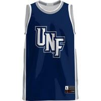 UNF Ospreys Basketball Jersey, Blue Lightweight Sportswear Jersey Shirt, Sleeveless Athletic Tank Jersey, Casual Gift for Men