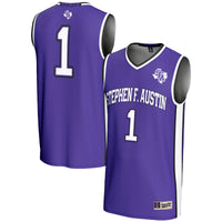 Stephen F Austin Lumberjacks Basketball Jersey, Purple Lightweight Sportswear Jersey Shirt, Sleeveless Athletic Tank Jersey, Casual Gift for Men