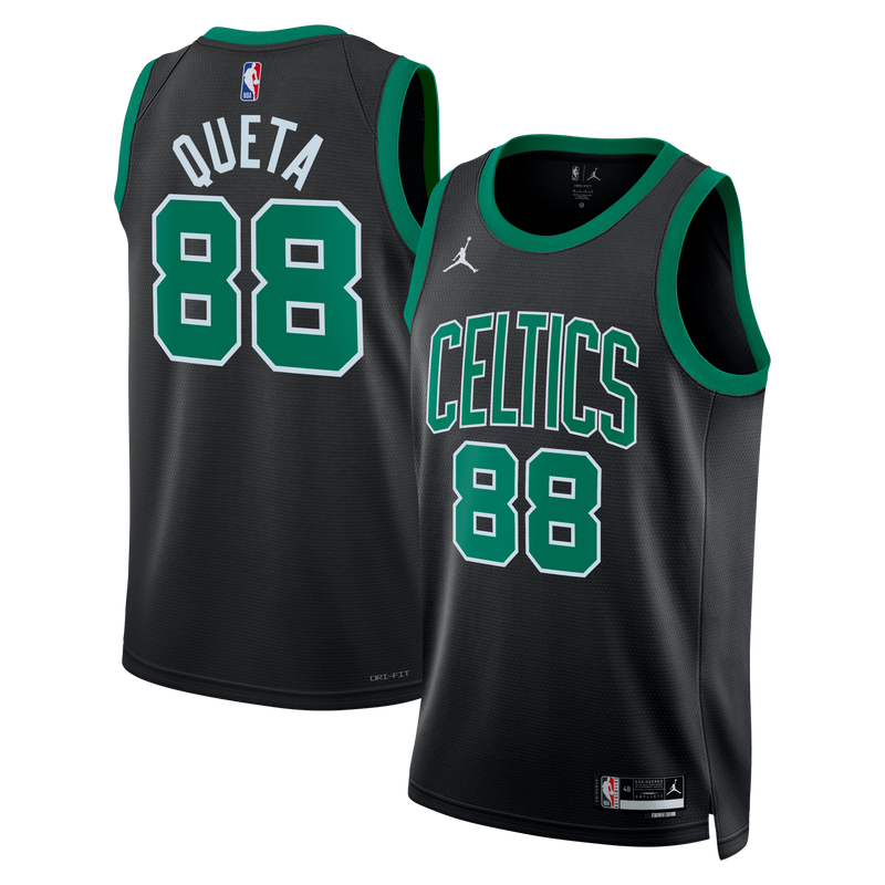 Neemias Queta Boston Celtics Basketball Jersey, Black Swingman Sportswear Jersey Shirt, Sleeveless Athletic Tank Jersey, Casual Gift for Men
