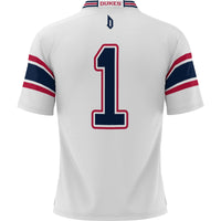 Duquesne Dukes Football Jersey, White Sportswear Jersey Shirt, Lightweight Breathable Athletic Jersey, Casual Gift for Men