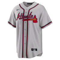 Ronald Acuna Jr. Atlanta Braves Baseball Jersey, Gray Sportswear Jersey Shirt, Lightweight Breathable Athletic Jersey, Casual Gift for Men