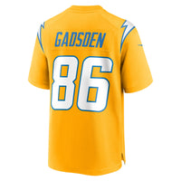 Oronde Gadsden Los Angeles Chargers Football Jersey, Gold Sportswear Jersey Shirt, Lightweight Breathable Athletic Jersey, Casual Gift for Men