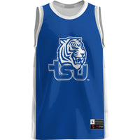 Tennessee State Tigers Basketball Jersey, Blue Lightweight Sportswear Jersey Shirt, Sleeveless Athletic Tank Jersey, Casual Gift for Men
