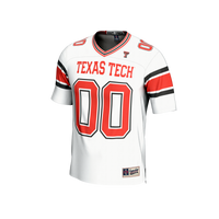 Texas Tech Red Raiders Football Jersey, White Fashion Sportswear Jersey Shirt, Lightweight Breathable Athletic Jersey, Casual Gift for Men