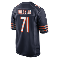 Jedrick Wills Jr. Chicago Bears Football Jersey, Navy Game Sportswear Jersey Shirt, Lightweight Breathable Athletic Jersey, Casual Gift for Men