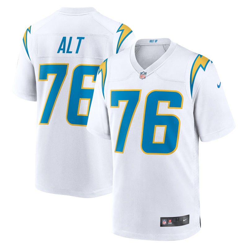 Joe Alt Los Angeles Chargers Football Jersey, White Game Sportswear Jersey Shirt, Lightweight Breathable Athletic Jersey, Casual Gift for Men
