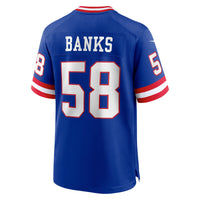 Carl Banks New York Giants Football Jersey, Royal Game Sportswear Jersey Shirt, Lightweight Breathable Athletic Jersey, Casual Gift for Men
