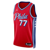 VJ Edgecombe Philadelphia 76ers Basketball Jersey, Red Swingman Sportswear Jersey Shirt, Sleeveless Athletic Tank Jersey, Casual Gift for Men