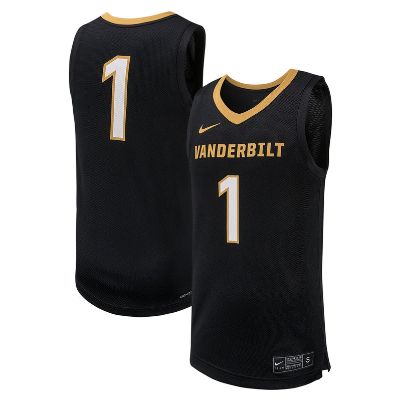 Vanderbilt Commodores Basketball Jersey, Black Replica Sportswear Jersey Shirt, Sleeveless Athletic Tank Jersey, Casual Gift for Men
