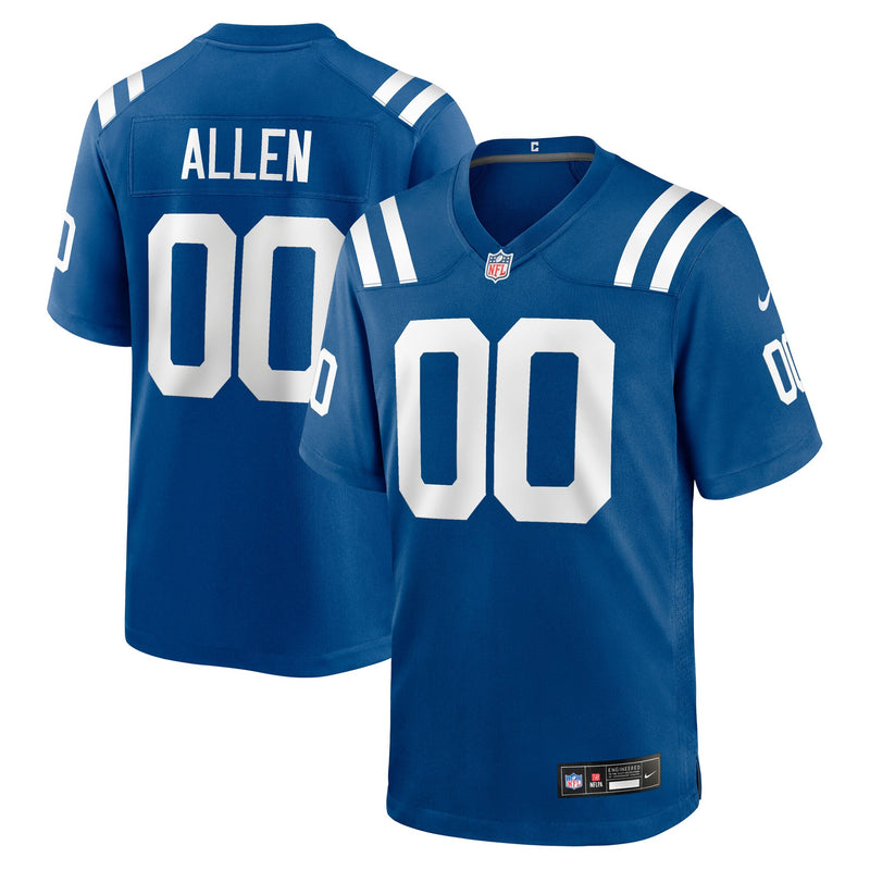 CJ Allen Indianapolis Colts Football Jersey, Royal Game Sportswear Jersey Shirt, Lightweight Breathable Athletic Jersey, Casual Gift for Men