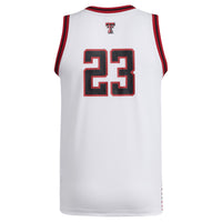 Texas Tech Red Raiders Basketball Jersey, White Replica Swingman Sportswear Jersey Shirt, Sleeveless Athletic Tank Jersey, Casual Gift for Men