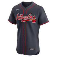 Atlanta Braves Baseball Jersey, Navy Elite Alternate Sportswear Jersey Shirt, Lightweight Breathable Athletic Jersey, Casual Gift for Men