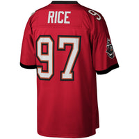 Simeon Rice Tampa Bay Buccaneers Football Jersey, Red Sportswear Jersey Shirt, Lightweight Breathable Athletic Jersey, Casual Gift for Men