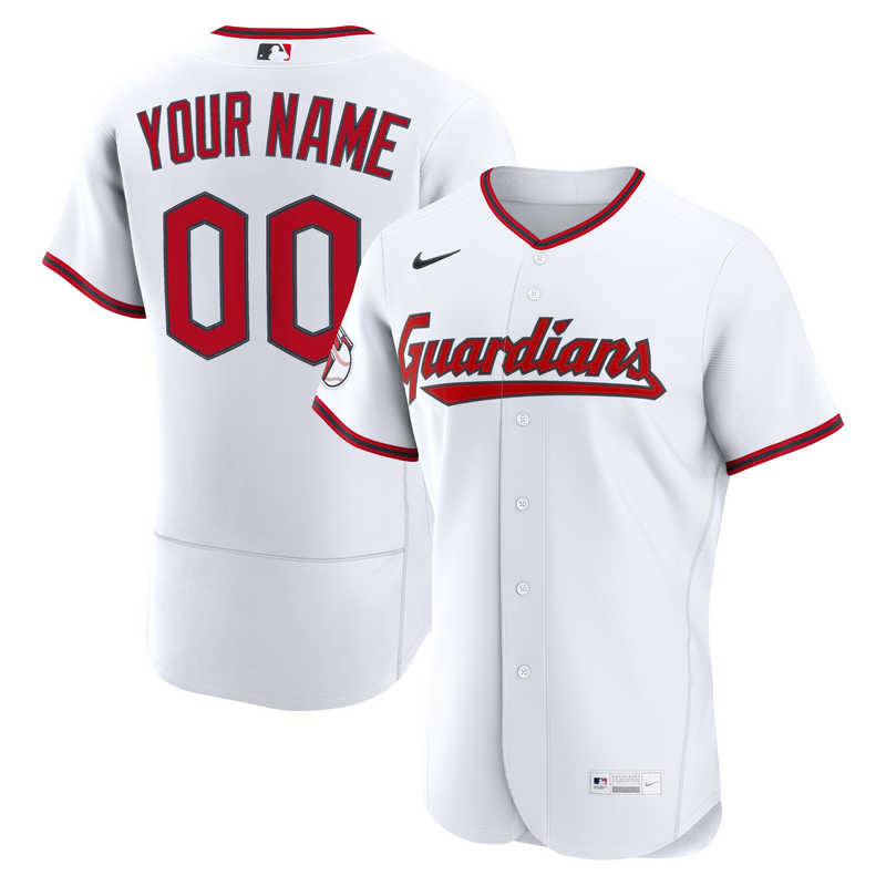 Cleveland Guardians Baseball Jersey, White Authentic Home Sportswear Jersey Shirt, Lightweight Breathable Athletic Jersey, Casual Gift for Men