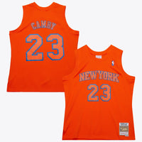 New York Knicks Basketball Jersey, Orange Authentic Sportswear Jersey Shirt, Sleeveless Athletic Tank Jersey, Casual Gift for Men