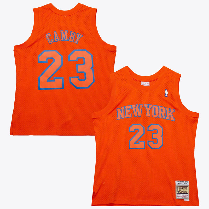 New York Knicks Basketball Jersey, Orange Authentic Sportswear Jersey Shirt, Sleeveless Athletic Tank Jersey, Casual Gift for Men