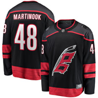 Carolina Hurricanes Hockey Jersey, Black Sportswear Jersey Shirt, Long Sleeve Hockey Sweater Jersey, Casual Gift for Men, Style 200723241