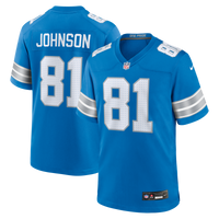 Calvin Johnson Detroit Lions Football Jersey, Blue Game Sportswear Jersey Shirt, Lightweight Breathable Athletic Jersey, Casual Gift for Men