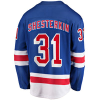 Igor Shesterkin New York Rangers Hockey Jersey, Blue Breakaway Sportswear Jersey Shirt, Long Sleeve Hockey Sweater Jersey, Casual Gift for Men