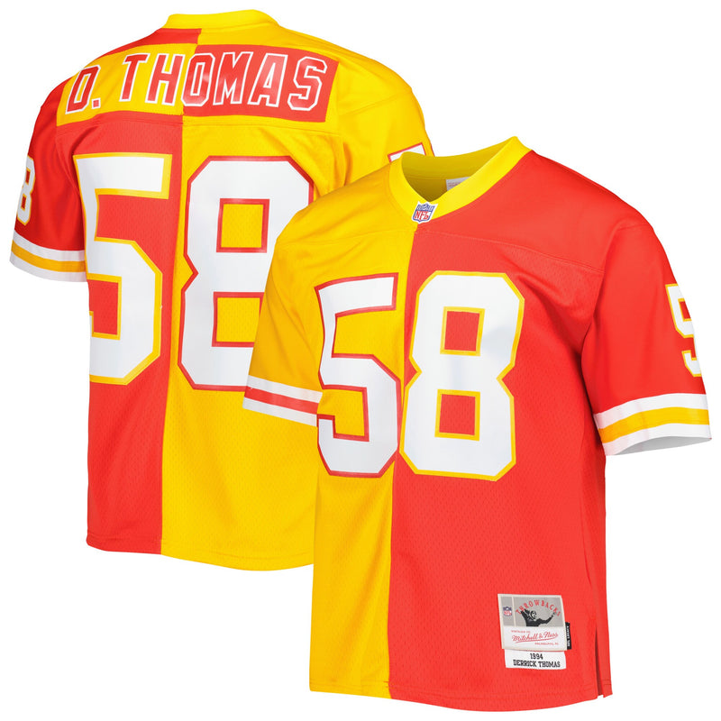 Derrick Thomas Kansas City Chiefs Football Jersey, Red Gold Sportswear Jersey Shirt, Lightweight Breathable Athletic Jersey, Casual Gift for Men