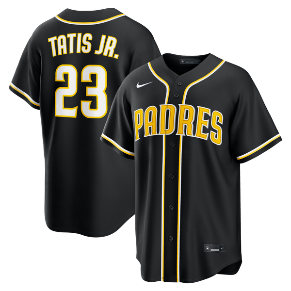 San Diego Padres Fernando Tatis Jr. Fashion Replica Black Out Jersey
