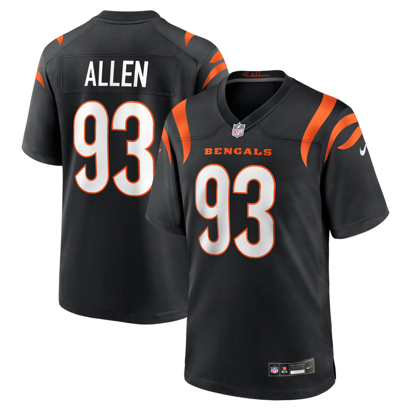 Jonathan Allen Cincinnati Bengals Football Jersey, Black Sportswear Jersey Shirt, Lightweight Breathable Athletic Jersey, Casual Gift for Men