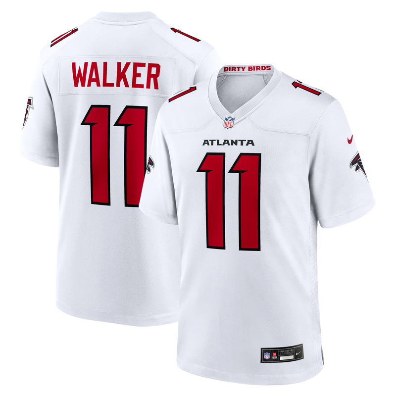 Jalon Walker Atlanta Falcons Football Jersey, White Game Sportswear Jersey Shirt, Lightweight Breathable Athletic Jersey, Casual Gift for Men