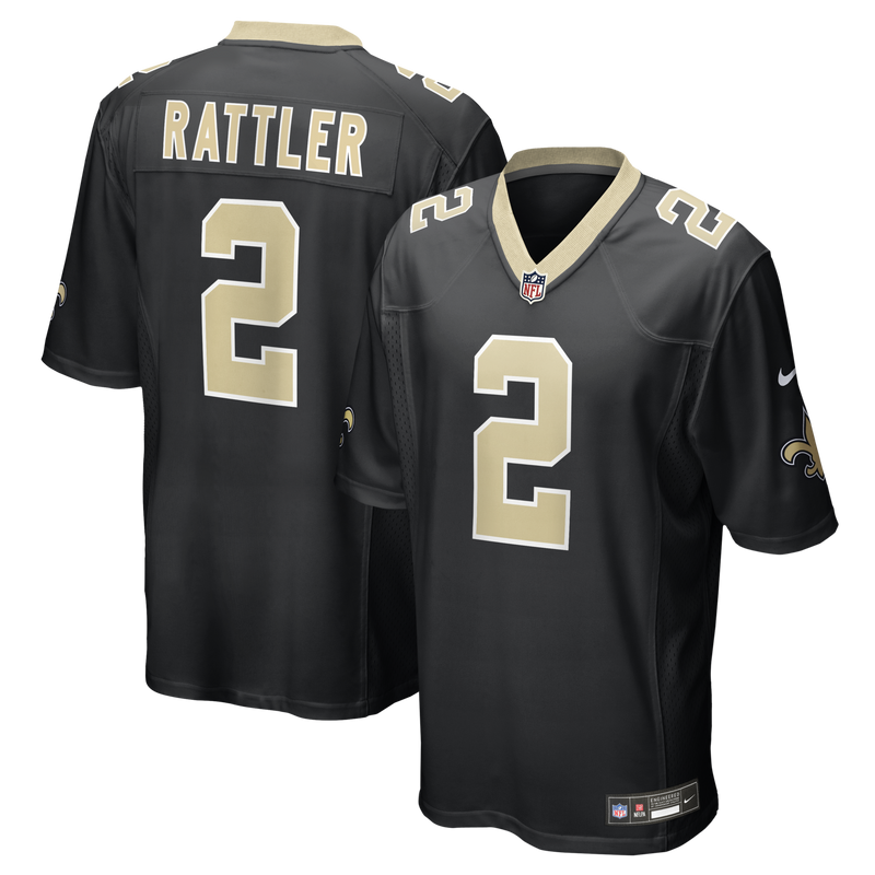 Spencer Rattler New Orleans Saints Football Jersey, Black Sportswear Jersey Shirt, Lightweight Breathable Athletic Jersey, Casual Gift for Men