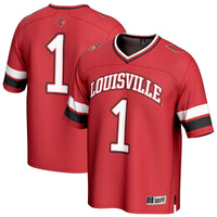 Louisville Cardinals Football Jersey, Red Sportswear Jersey Shirt, Lightweight Breathable Athletic Jersey, Casual Gift for Men, Style 202439722