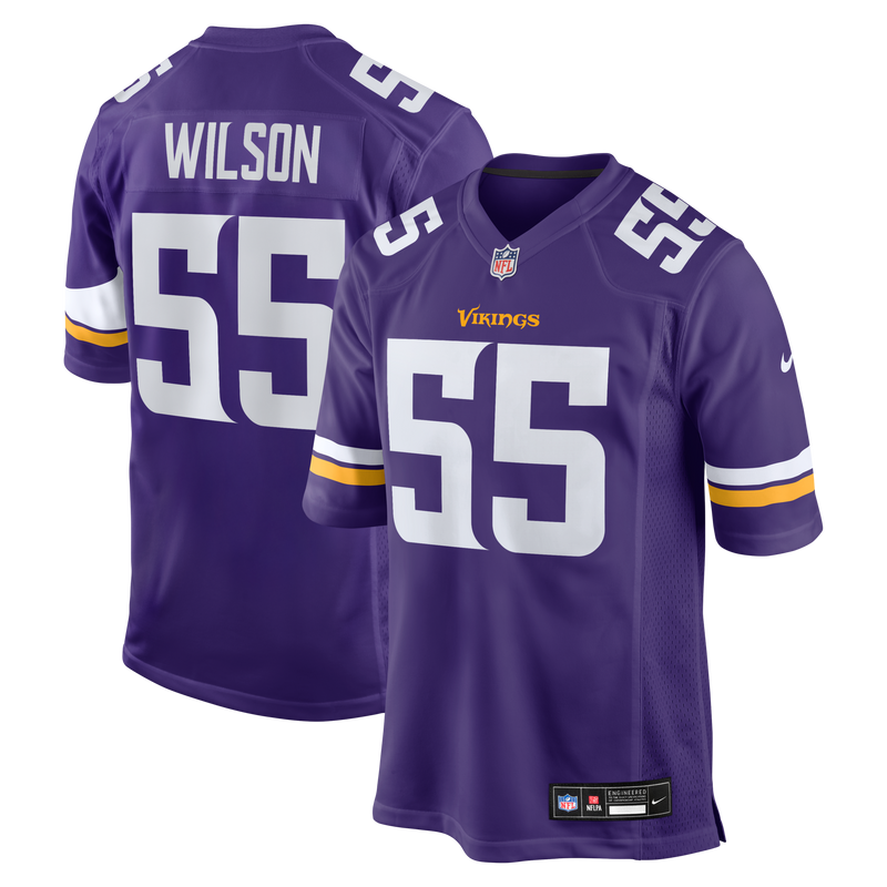 Eric Wilson Minnesota Vikings Football Jersey, Purple Game Sportswear Jersey Shirt, Lightweight Breathable Athletic Jersey, Casual Gift for Men