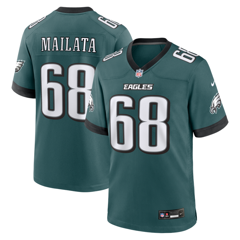 Jordan Mailata Philadelphia Eagles Football Jersey, Green Sportswear Jersey Shirt, Lightweight Breathable Athletic Jersey, Casual Gift for Men