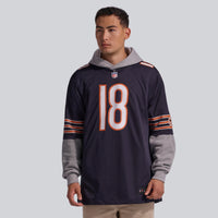 Caleb Williams Chicago Bears Football Jersey, Navy Game Sportswear Jersey Shirt, Lightweight Breathable Athletic Jersey, Casual Gift for Men
