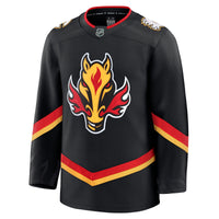 Calgary Flames Hockey Jersey, Black Premium Sportswear Jersey Shirt, Long Sleeve Hockey Sweater Jersey, Casual Gift for Men, Style 202015697