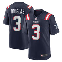 Demario Douglas New England Patriots Football Jersey, Navy Sportswear Jersey Shirt, Lightweight Breathable Athletic Jersey, Casual Gift for Men