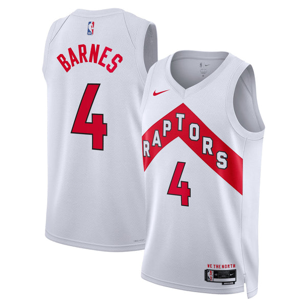 Toronto Raptors Association Edition Swingman Jersey - White - Scottie Barnes