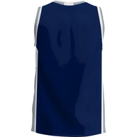 Monmouth Hawks Basketball Jersey, Blue Lightweight Sportswear Jersey Shirt, Sleeveless Athletic Tank Jersey, Casual Gift for Men