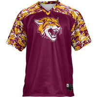 Bethune-Cookman Wildcats Football Jersey, Maroon Sportswear Jersey Shirt, Lightweight Breathable Athletic Jersey, Casual Gift for Men