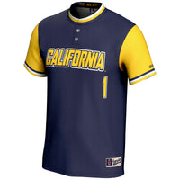 Cal Bears Softball Jersey, Navy Sportswear Jersey Shirt, Lightweight Breathable Athletic Jersey, Casual Gift for Men, Style 200119486