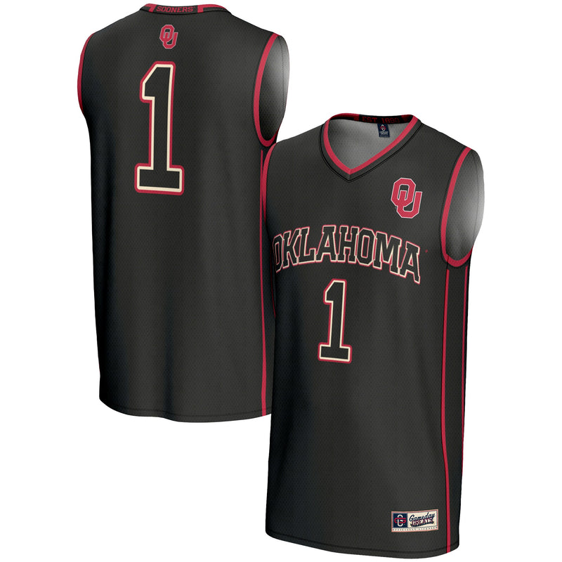 Oklahoma Sooners Lightweight Basketball Jersey, Black Sportswear Jersey Shirt, Sleeveless Athletic Tank Jersey, Casual Gift for Men