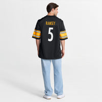 Jalen Ramsey Pittsburgh Steelers Football Jersey, Black Sportswear Jersey Shirt, Lightweight Breathable Athletic Jersey, Casual Gift for Men