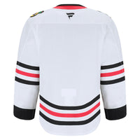 Chicago Blackhawks Hockey Jersey, White Authentic Away Sportswear Jersey Shirt, Long Sleeve Hockey Sweater Jersey, Casual Gift for Men