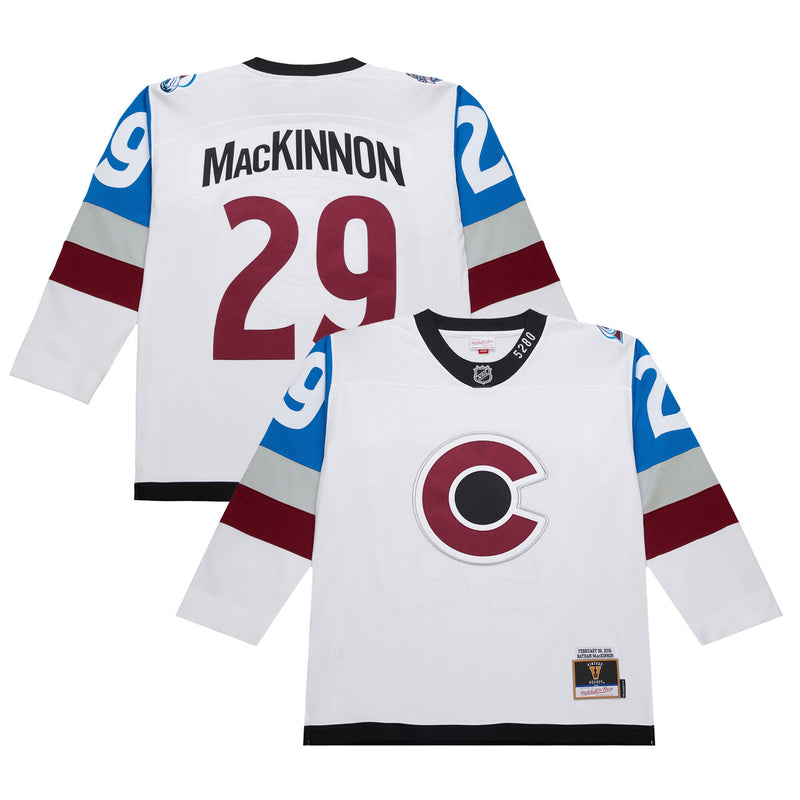 Nathan MacKinnon Colorado Avalanche Hockey Jersey, Sportswear Jersey Shirt, Long Sleeve Hockey Jersey, Casual Gift for Men, Style 201979140