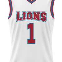 Loyola Marymount Lions Basketball Jersey, White Lightweight Sportswear Jersey Shirt, Sleeveless Athletic Tank Jersey, Casual Gift for Men