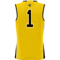 Wichita State Shockers Basketball Jersey, Yellow Sportswear Jersey Shirt, Sleeveless Athletic Tank Jersey, Casual Gift for Men