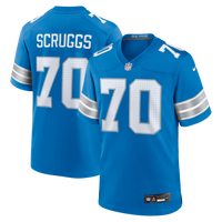 Juice Scruggs Detroit Lions Football Jersey, Blue Game Sportswear Jersey Shirt, Lightweight Breathable Athletic Jersey, Casual Gift for Men