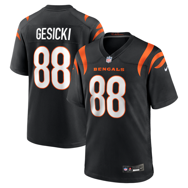 Mike Gesicki Cincinnati Bengals Football Jersey, Black Game Sportswear Jersey Shirt, Lightweight Breathable Athletic Jersey, Casual Gift for Men