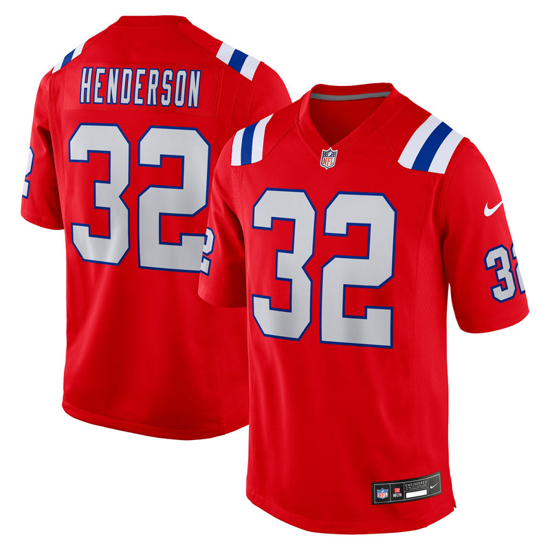 TreVeyon Henderson New England Football Jersey, Sportswear Jersey Shirt, Lightweight Athletic Jersey, Casual Gift for Men, Style 203832292