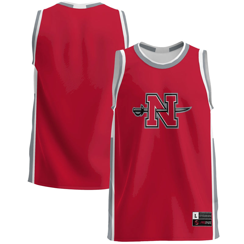 Nicholls State Colonels Basketball Jersey, Red Lightweight Sportswear Jersey Shirt, Sleeveless Athletic Tank Jersey, Casual Gift for Men